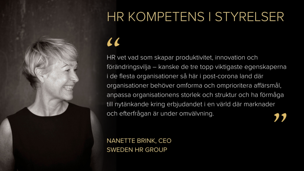 HR kompetens i styrelser