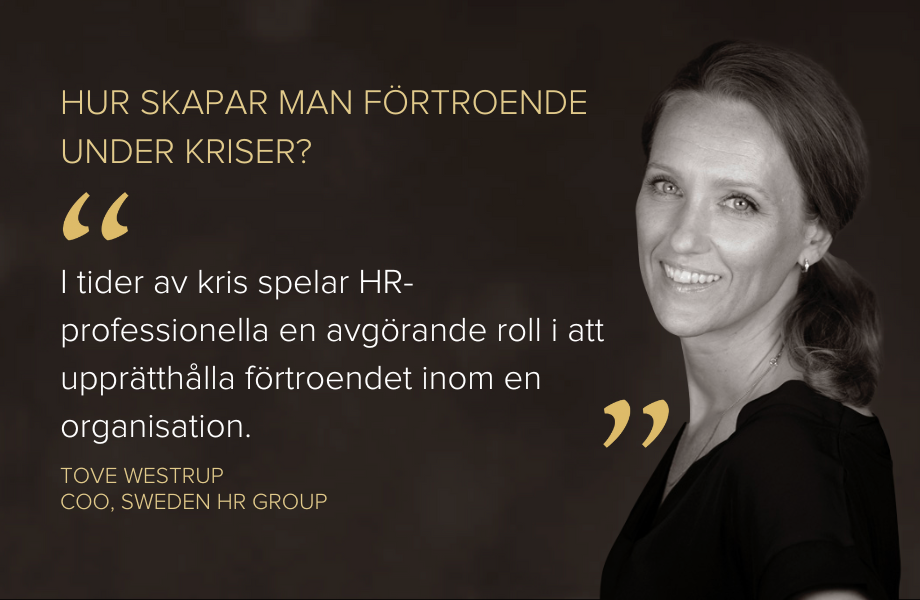 FÖRTROENDE UNDER KRISER FÖRTROENDE UNDER KRISER