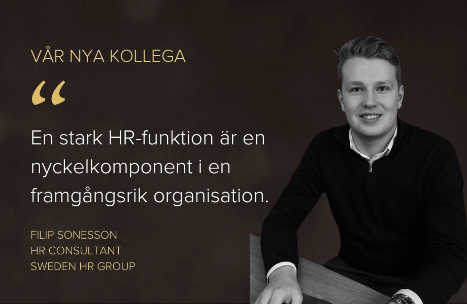 Filip Sonesson vår nya kollega Filip Sonesson vår nya kollega
