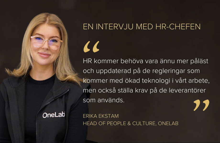 en intervju med hr-chefen erika ekstam en intervju med hr-chefen erika ekstam