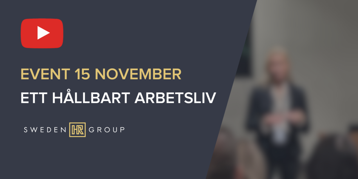 Ett hållbart arbetsliv Ett hållbart arbetsliv