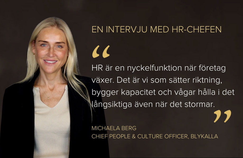 MichaelaBerg En intervju med HR chefen MichaelaBerg En intervju med HR chefen