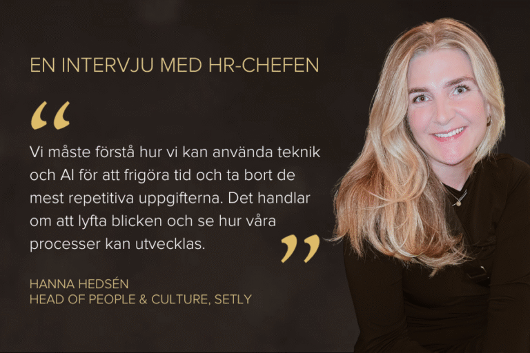 EN INTERVJU MED HANNA HEDSÉN